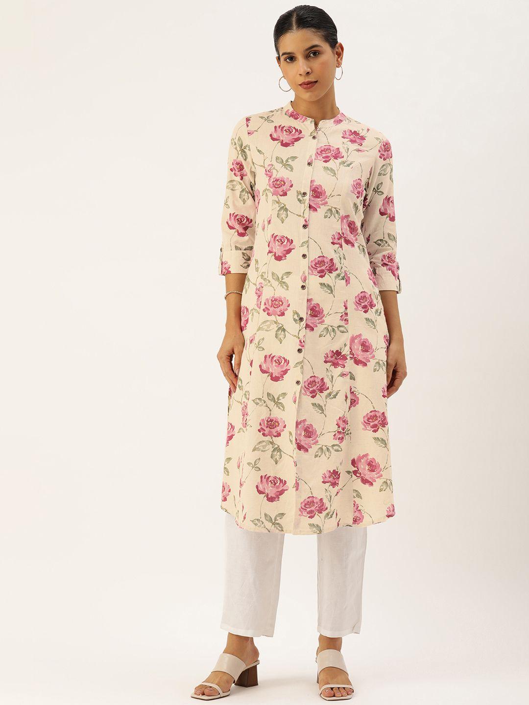 amukti women floral printed kurta