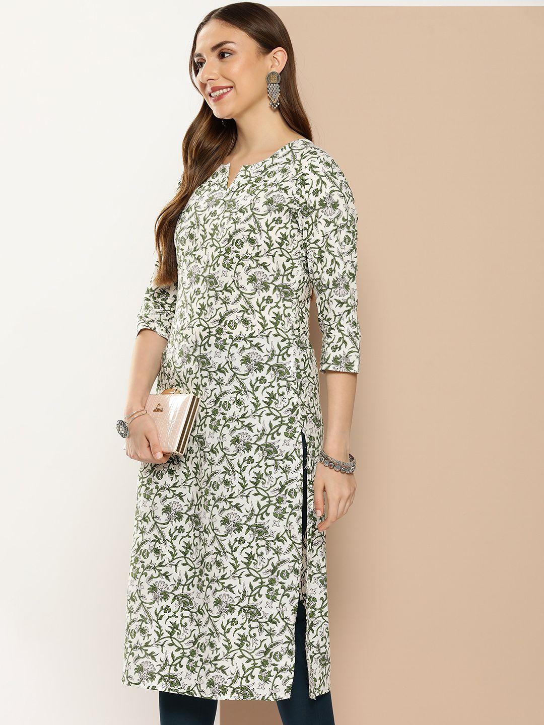 amukti women floral printed kurta