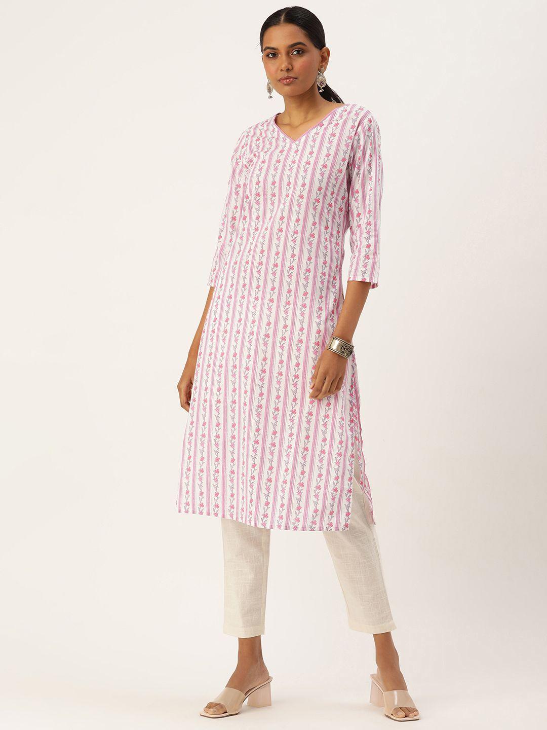 amukti women floral printed straight kurta