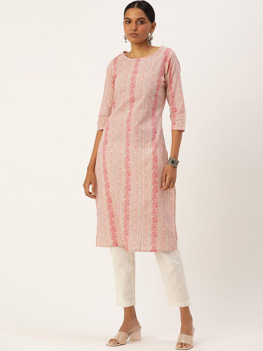 amukti women floral printed straight kurta