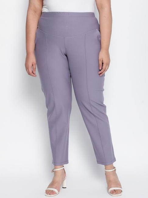 amydus mauve tapered fit jeggings