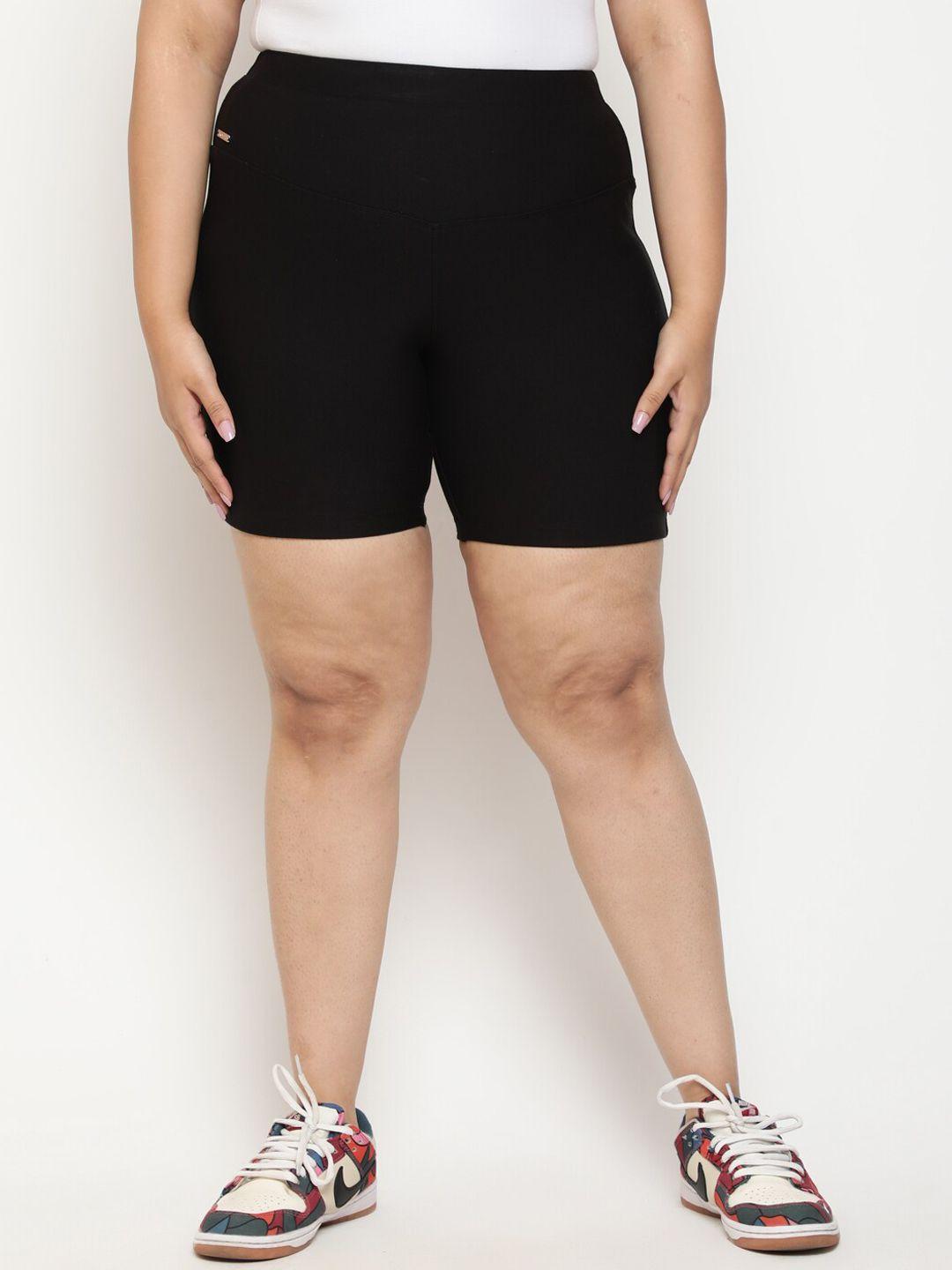 amydus women plus size high-rise shorts