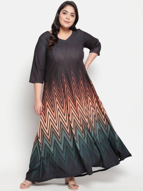 amydus black printed dress