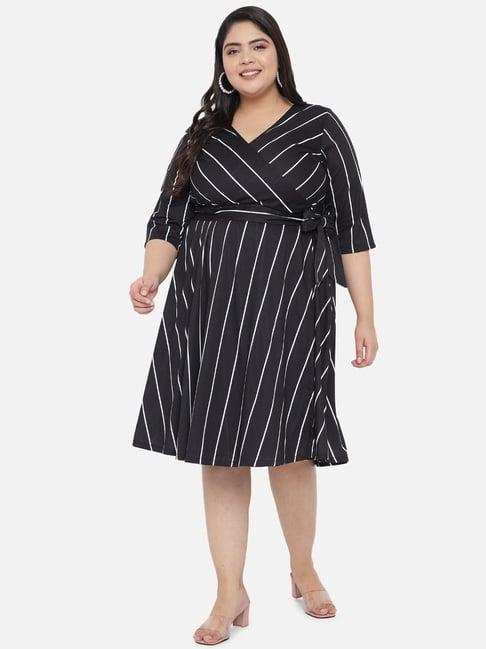 amydus black striped dress