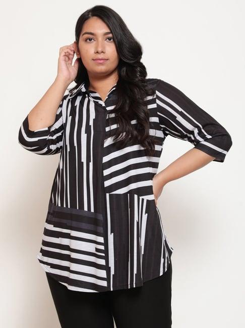 amydus black striped top