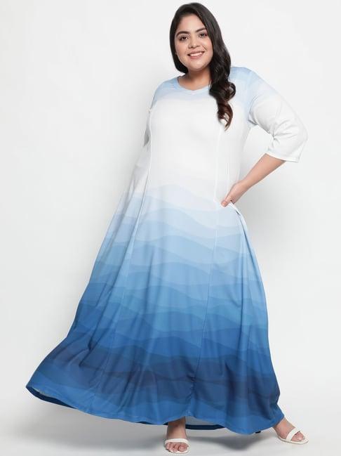 amydus blue curves fit dress