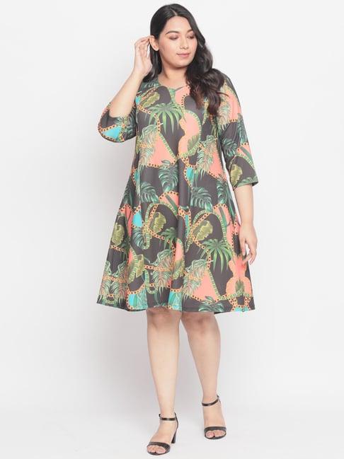 amydus multicolor printed dress