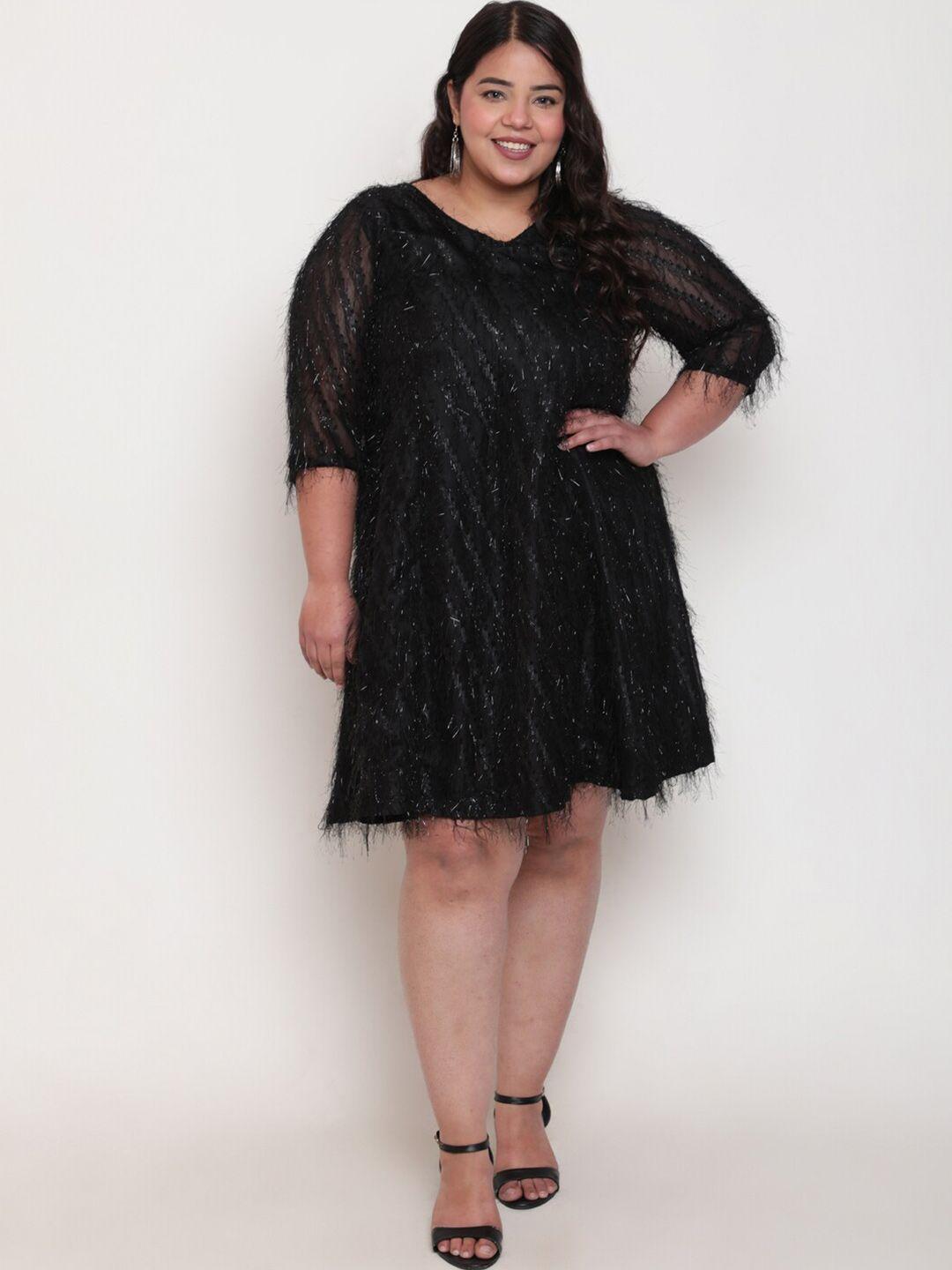 amydus plus size embellished a-line dress