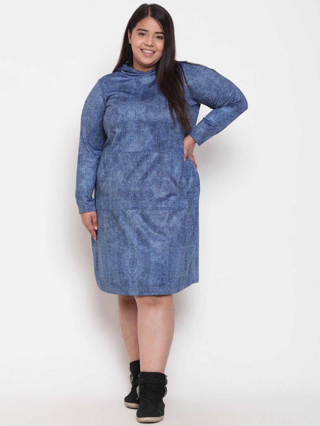 amydus plus size hooded t-shirt dress