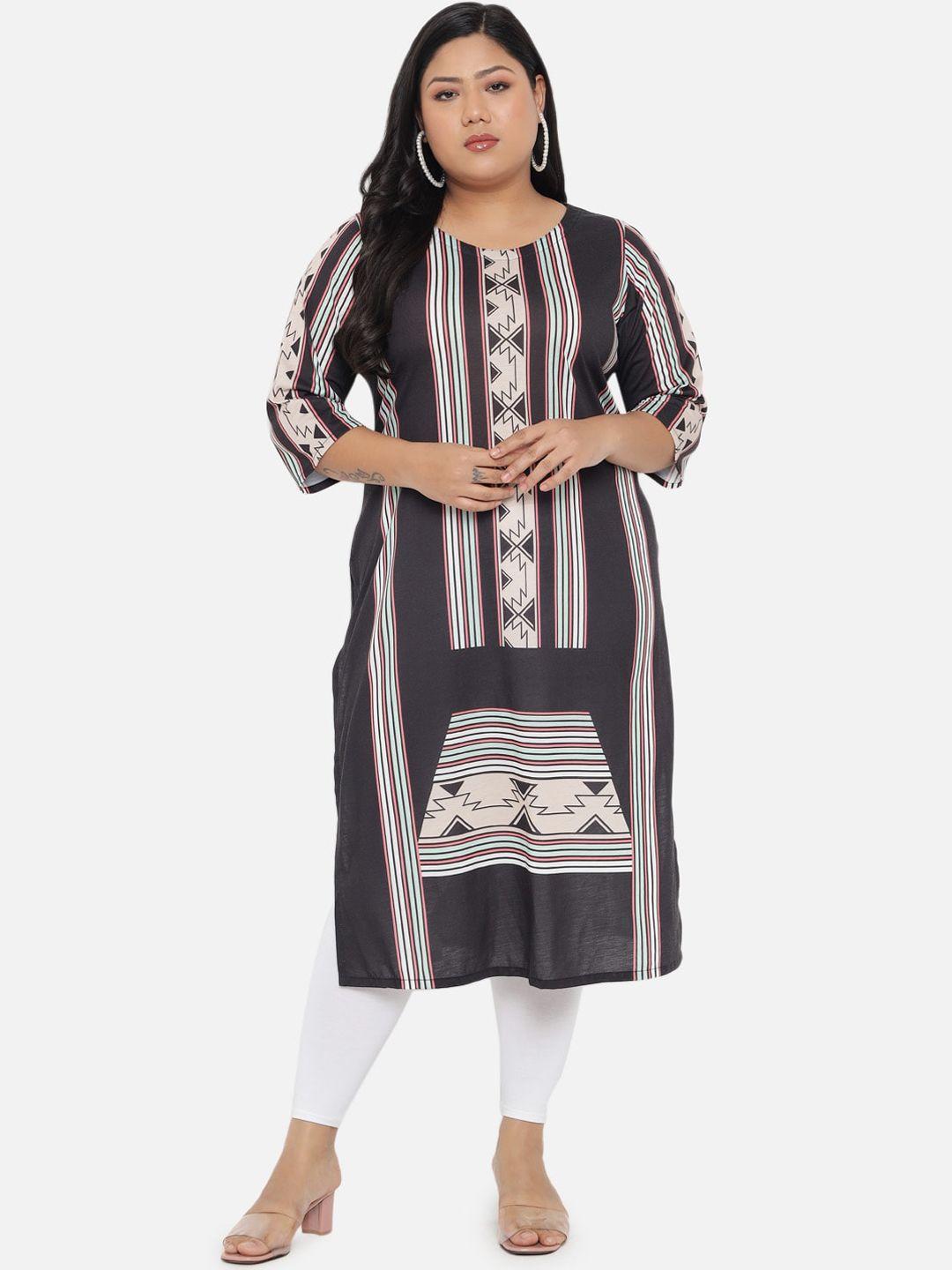 amydus women plus size cotton printed kurta