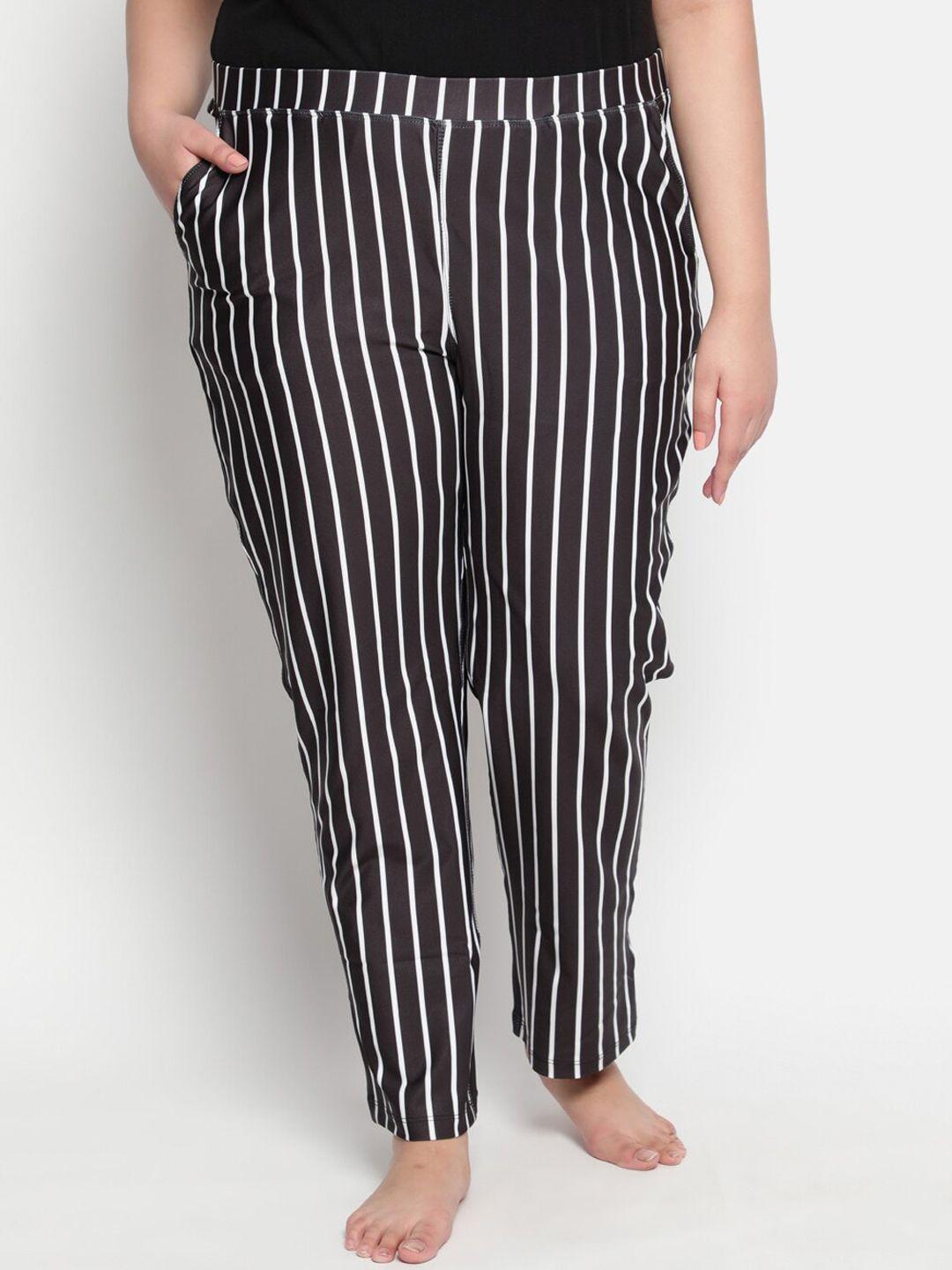 amydus women plus size striped quick dry lounge pants