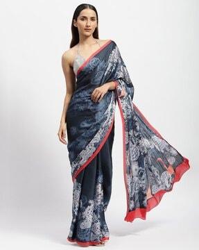 an early dinner embellished saree