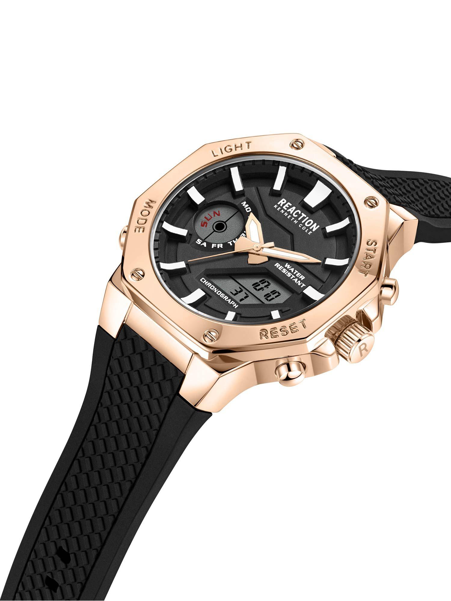 ana-digit black silicone strap sports wear watch for mens - krwgp2191704