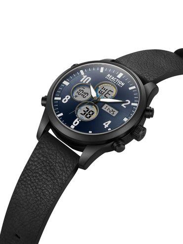 ana-digit blue black synthetic leather strap watch for mens - krwgd2191805