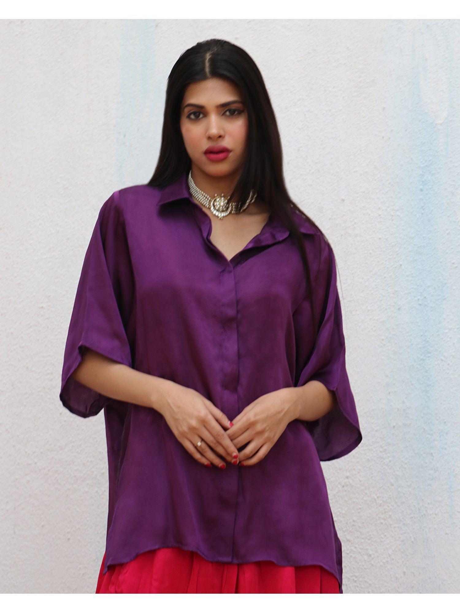 anahita modal silk shirt