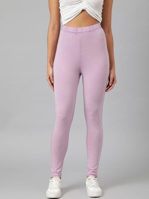 anai lavender cotton regular fit tights