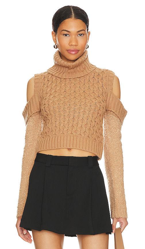 analise cold shoulder sweater