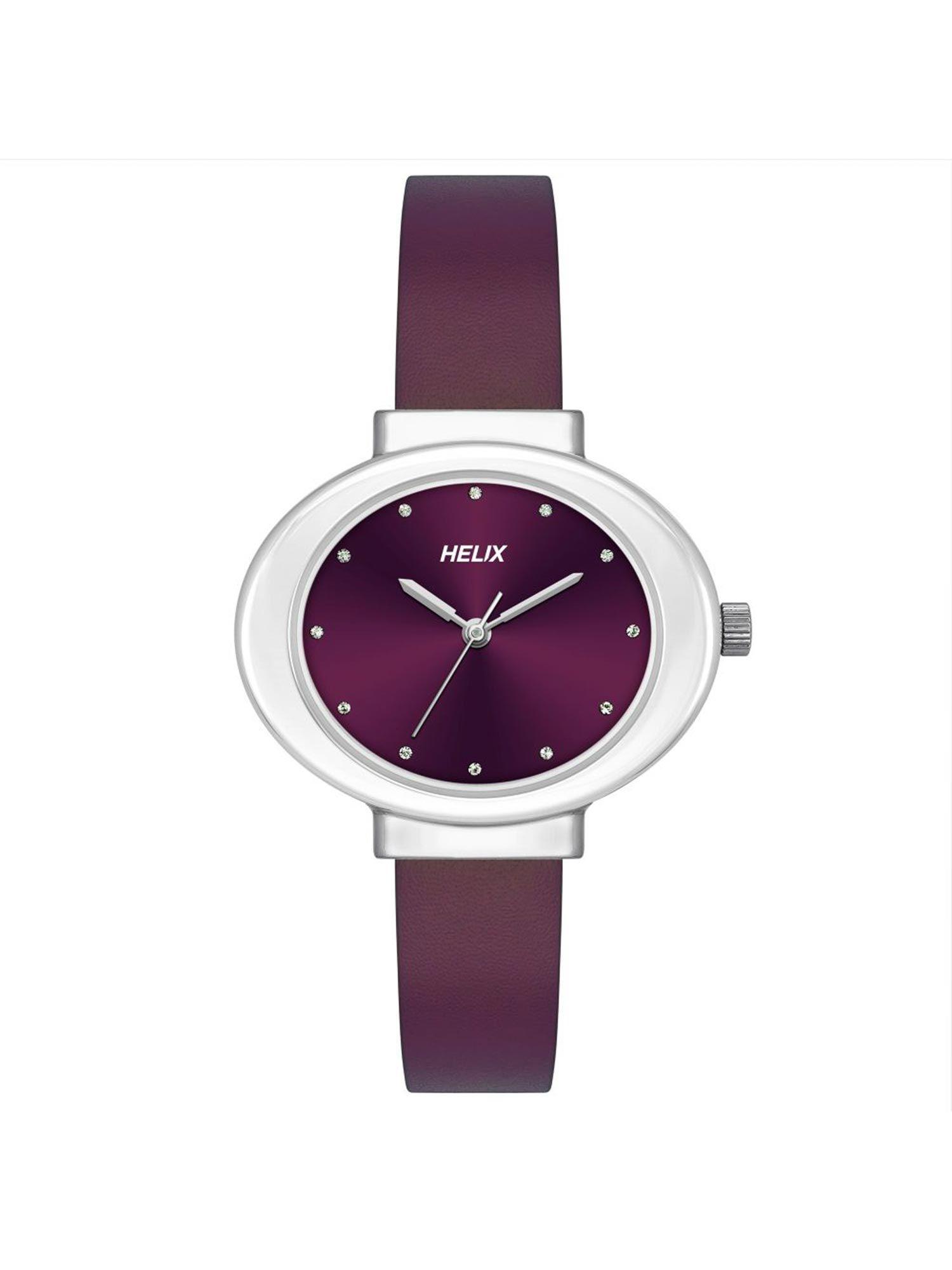 analog purple dial women watch-tw039hl06