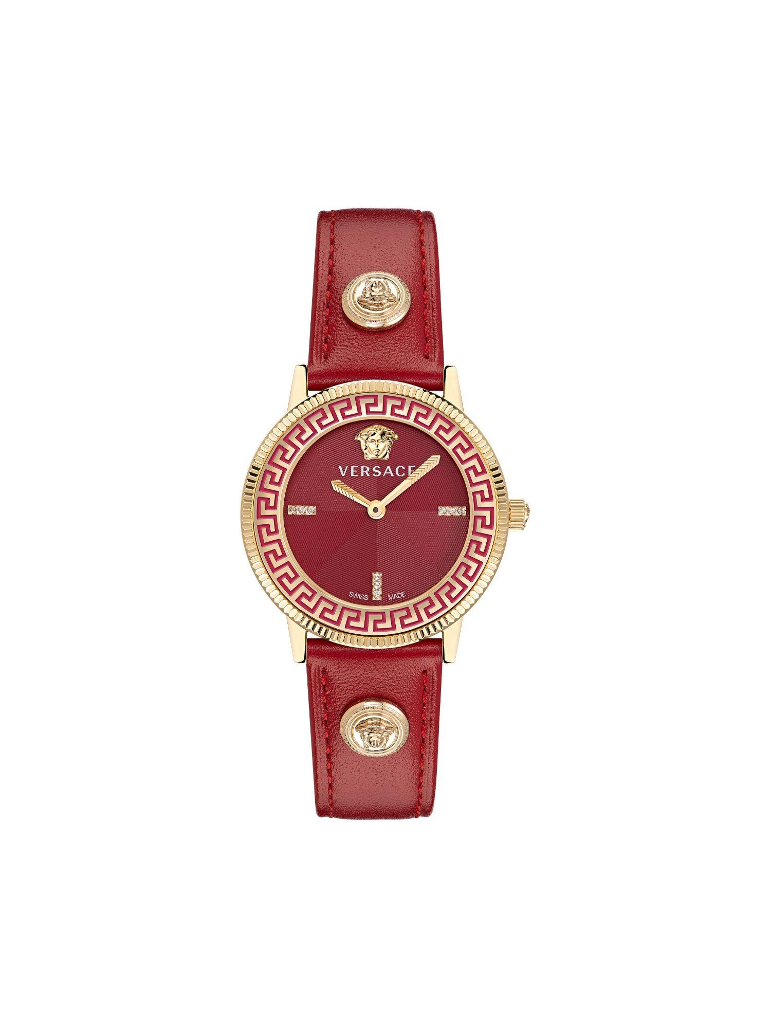 analog red dial women watch - ve2p00722