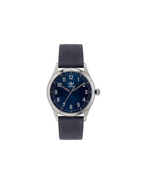 analogue watch with leather strap-aosy23038