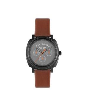 analogue watch with leather strap-bkpcns316