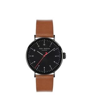analogue watch with leather strap-bkphof208