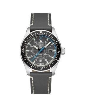 analogue watch with leather strap-xa.9602