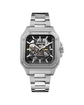 analogue watch with metallic strap-i14501