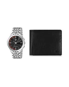 analogue watch & wallet set