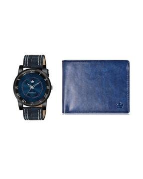 analogue watch & wallet set