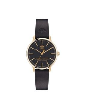 analogue watch with leather strap-aosy22574