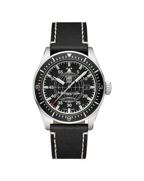 analogue watch with leather strap-xa.9601