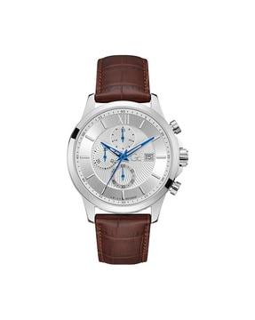 analogue watch with leather strap-y27002g1mf