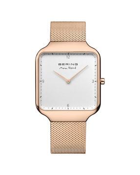 analogue watch with metallic strap-15836-364