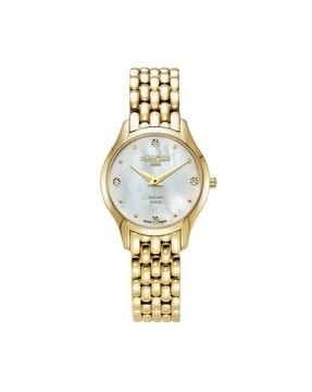 analogue watch with metallic strap-547857 48 25 50