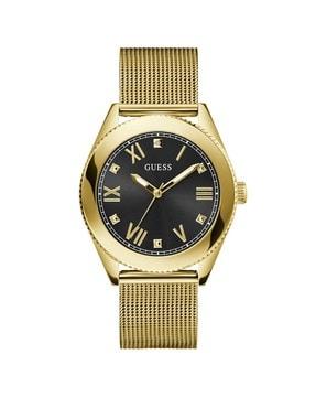 analogue watch with metallic strap-gw0495g2