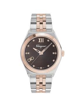 analogue watch with metallic strap-sfki00423-aj