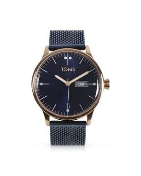 analogue watch with metallic strap-t11017c-t