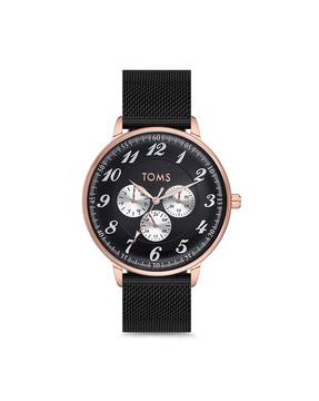 analogue watch with metallic strap-t1800c-r