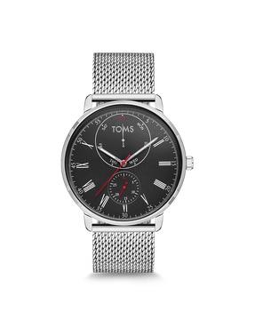 analogue watch with metallic strap-t1899c-a