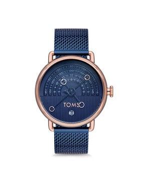 analogue watch with metallic strap-t1995c-t