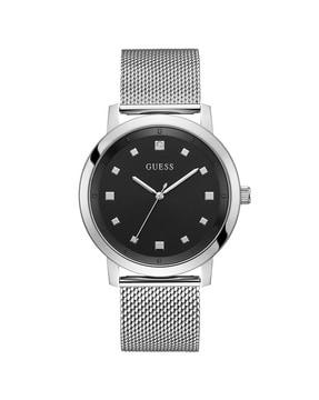 analogue watch with metallic strap-u1363g1m