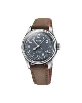 analogue watch with tang buckle