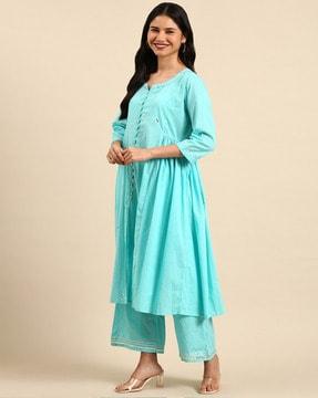 anarkali kurta suit set