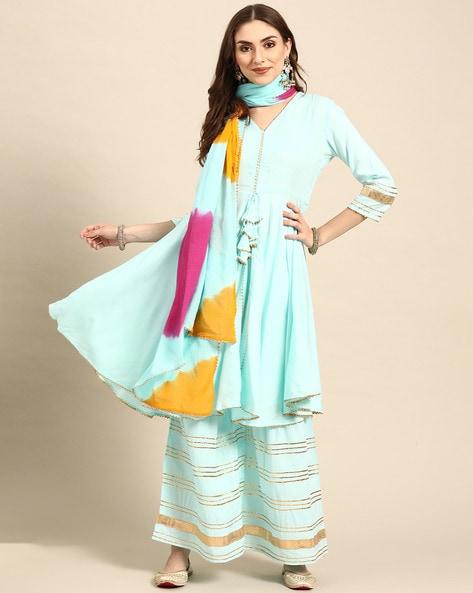 anarkali kurta suit set