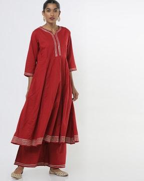 anarkali kurta with palazzos