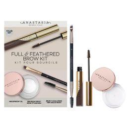 anastasia beverly hills 2023 full & feathered kit - dark brown(4.7g)