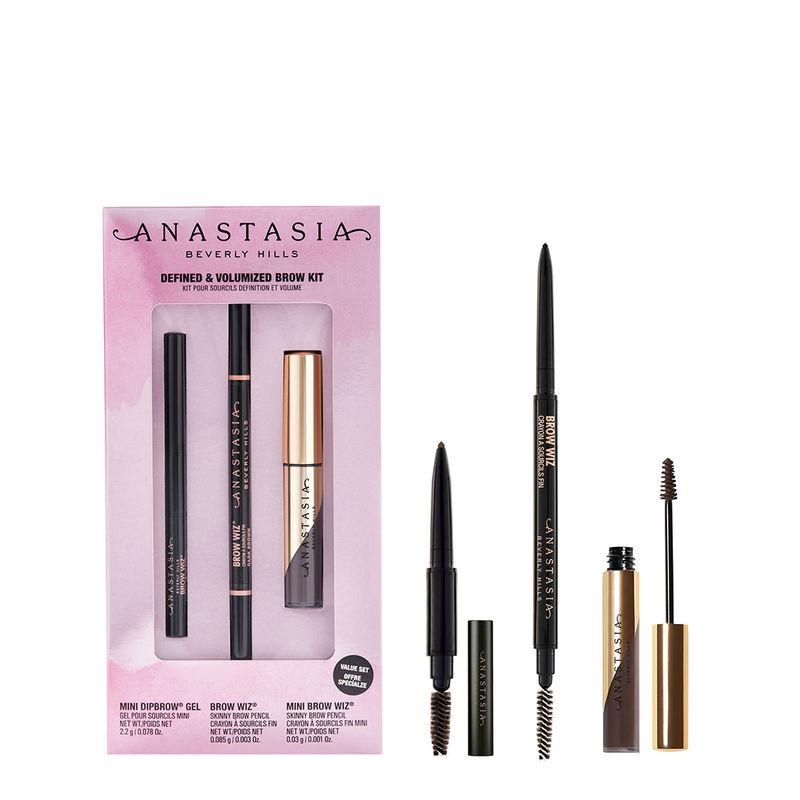 anastasia beverly hills defined & volumized brow kit - dark brown