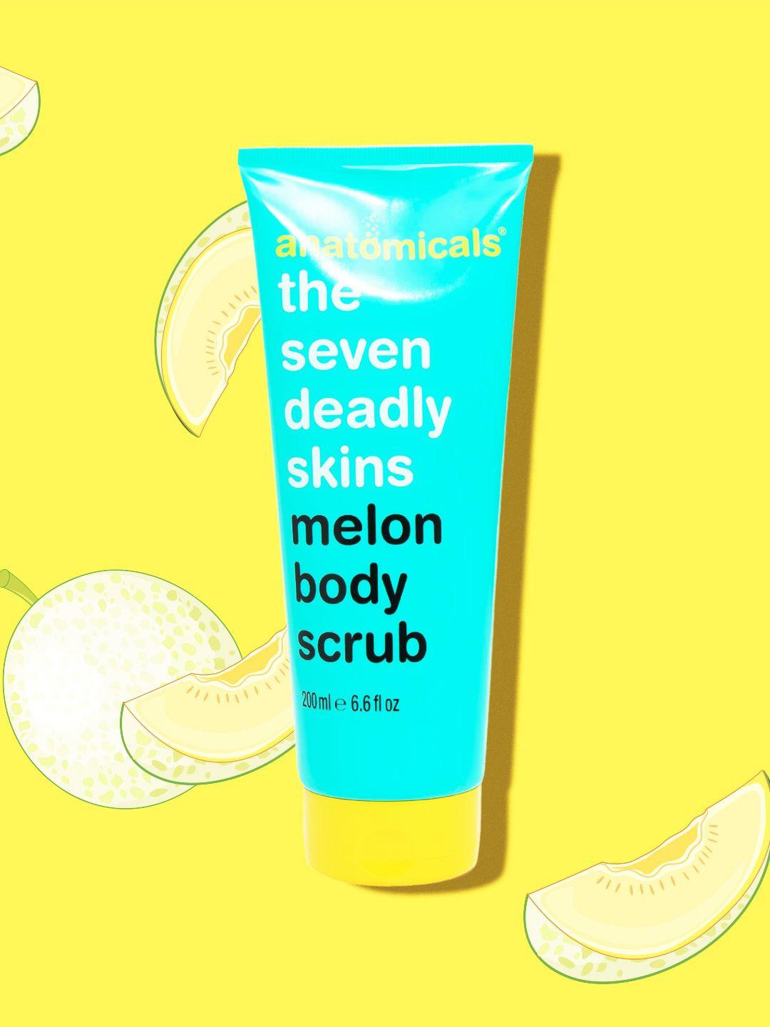 anatomicals the seven deadly skins melon body scrub - 200 ml