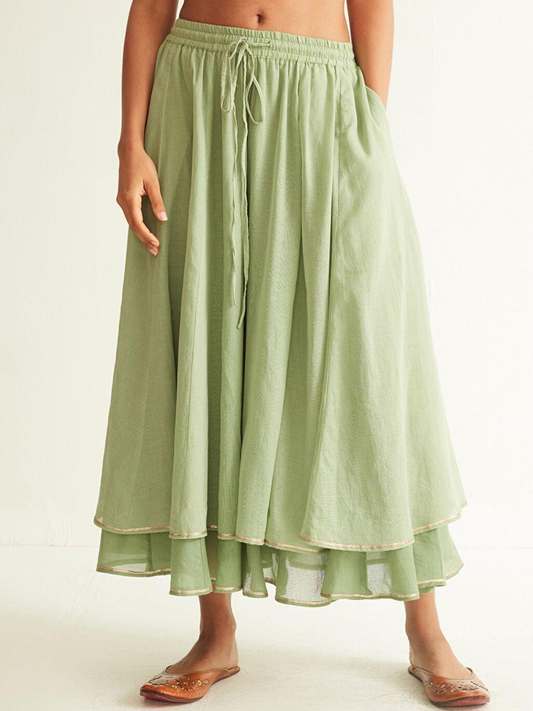 ancestry-women-cotton-flared-maxi-skirts